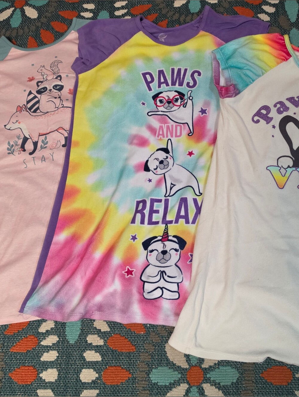 Girls Size 14/16 Plus Nightgowns - Multicolor